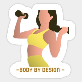 Body By Design - Women Sticker